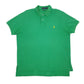 Mens Green Polo Ralph Lauren Custom Fit Short Sleeve Polo Shirt