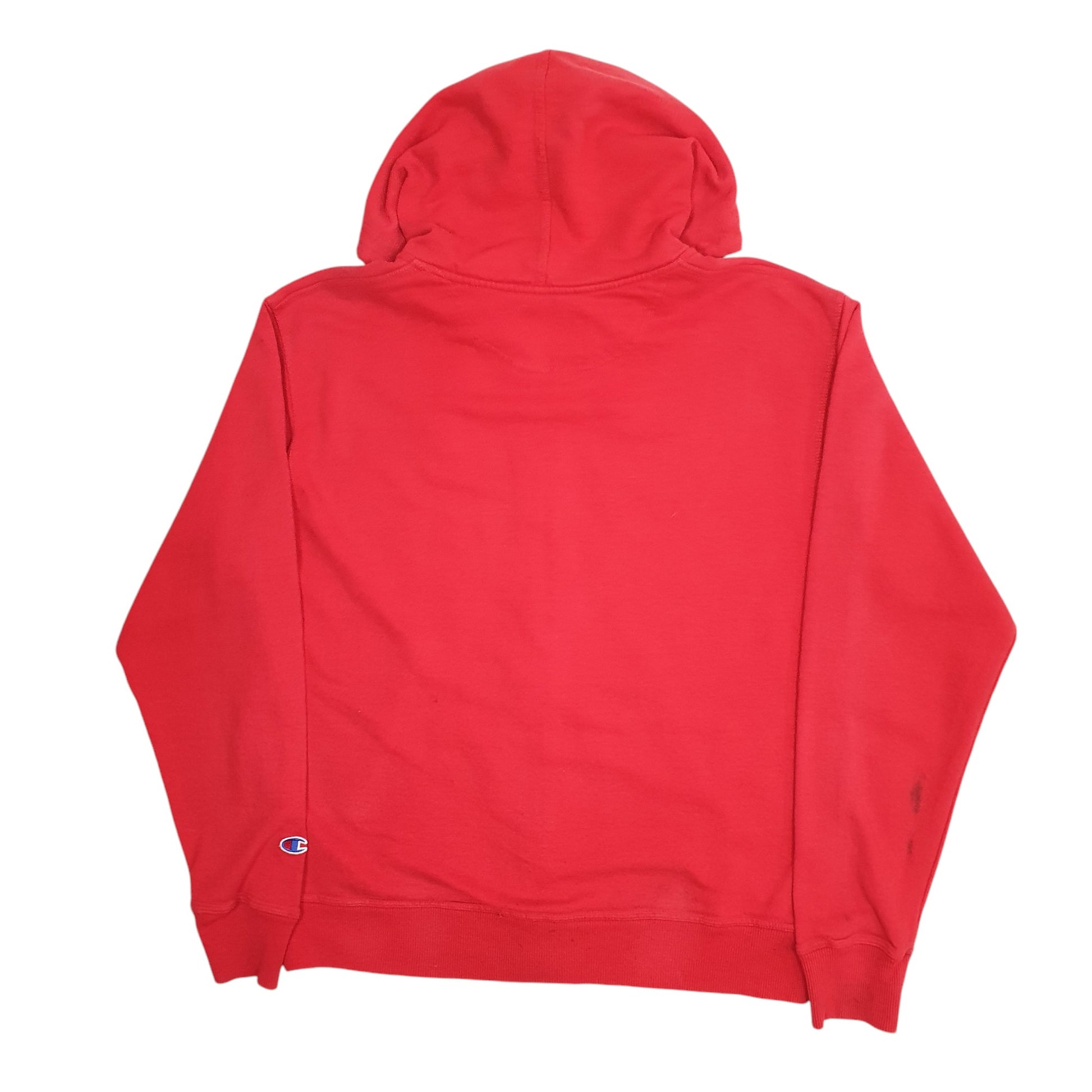 Mens Red Champion Hoodie Full Zip Jumper
