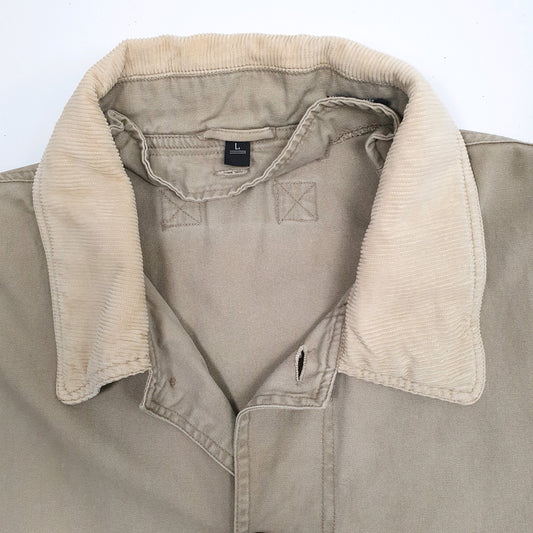 Mens Beige North Bay Apparel Vintage 00s Field Hunting  Coat
