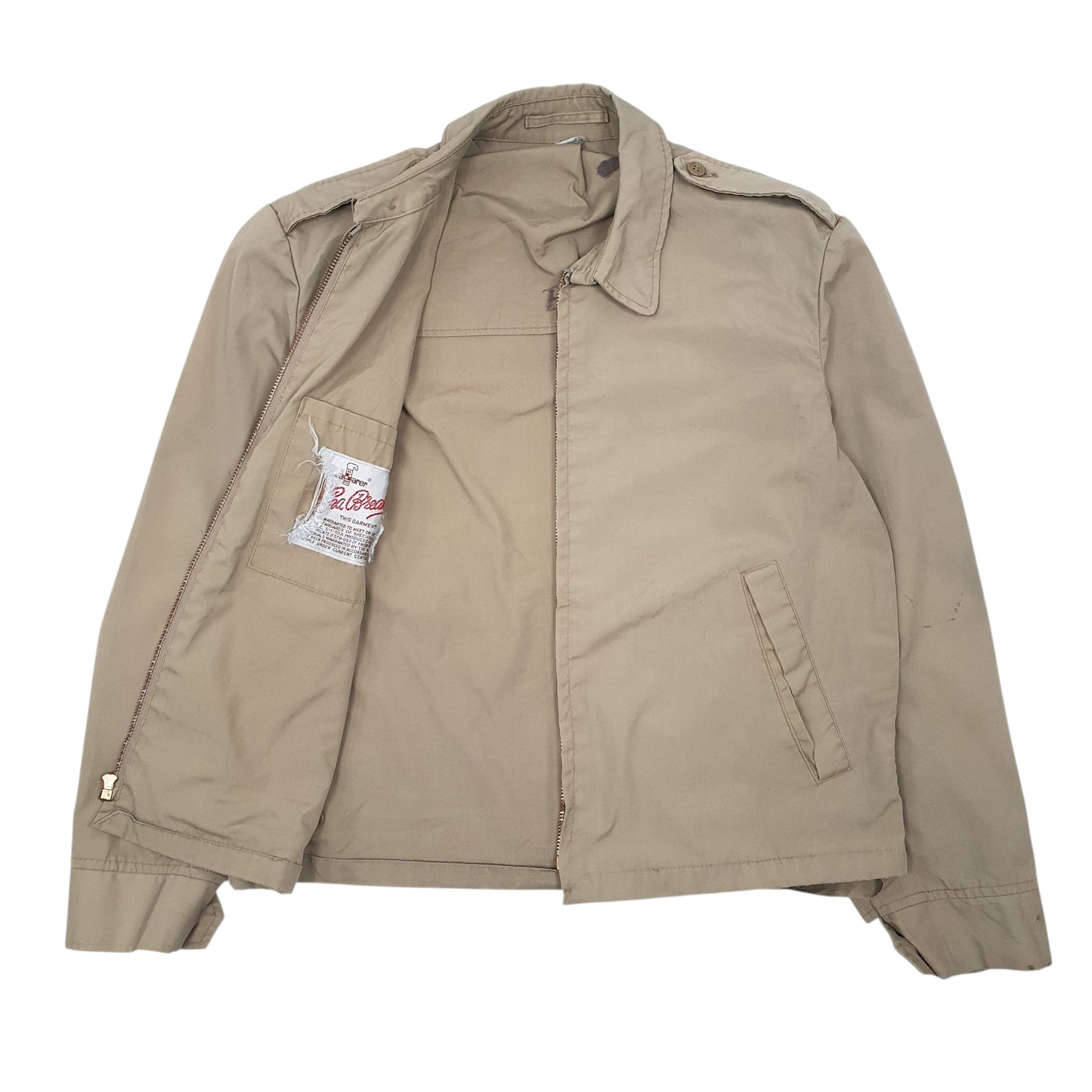 Mens Beige Sea Farer   Coat