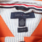 Mens Orange Tommy Hilfiger  Hoodie Polo Shirt