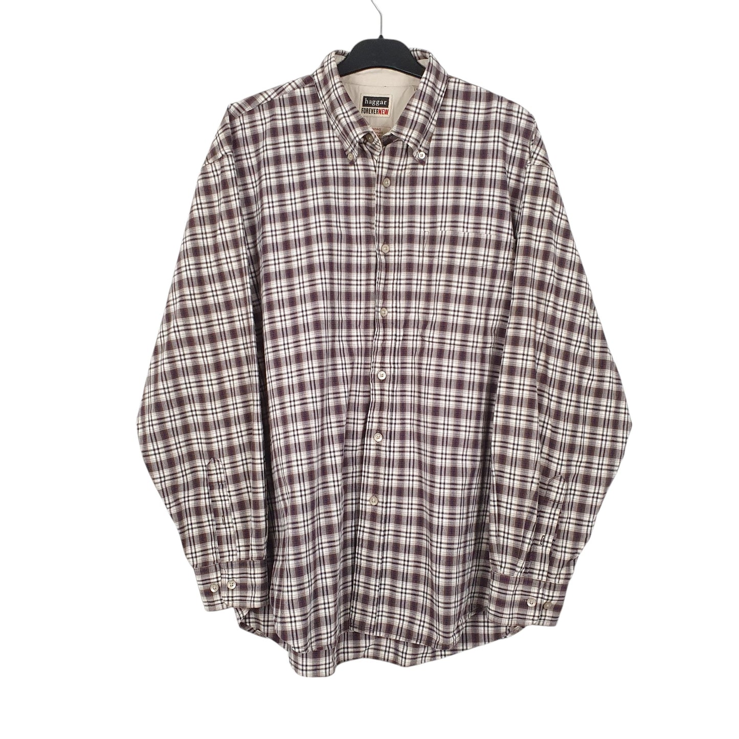 Mens Grey Haggar  Long Sleeve Shirt