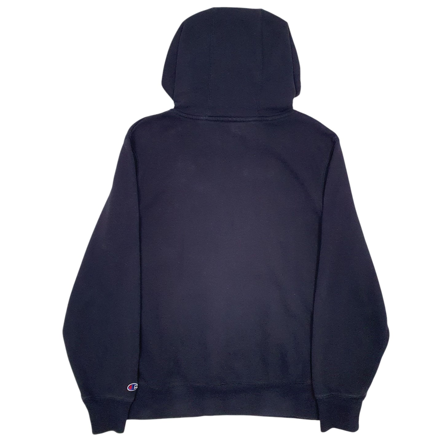 Mens Navy Champion Spellout Hoodie Jumper