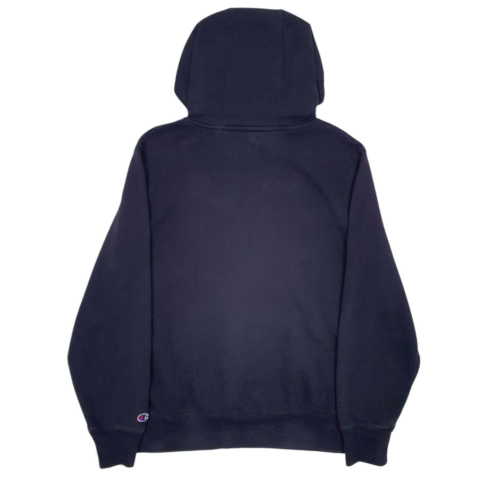 Mens Navy Champion Spellout Hoodie Jumper