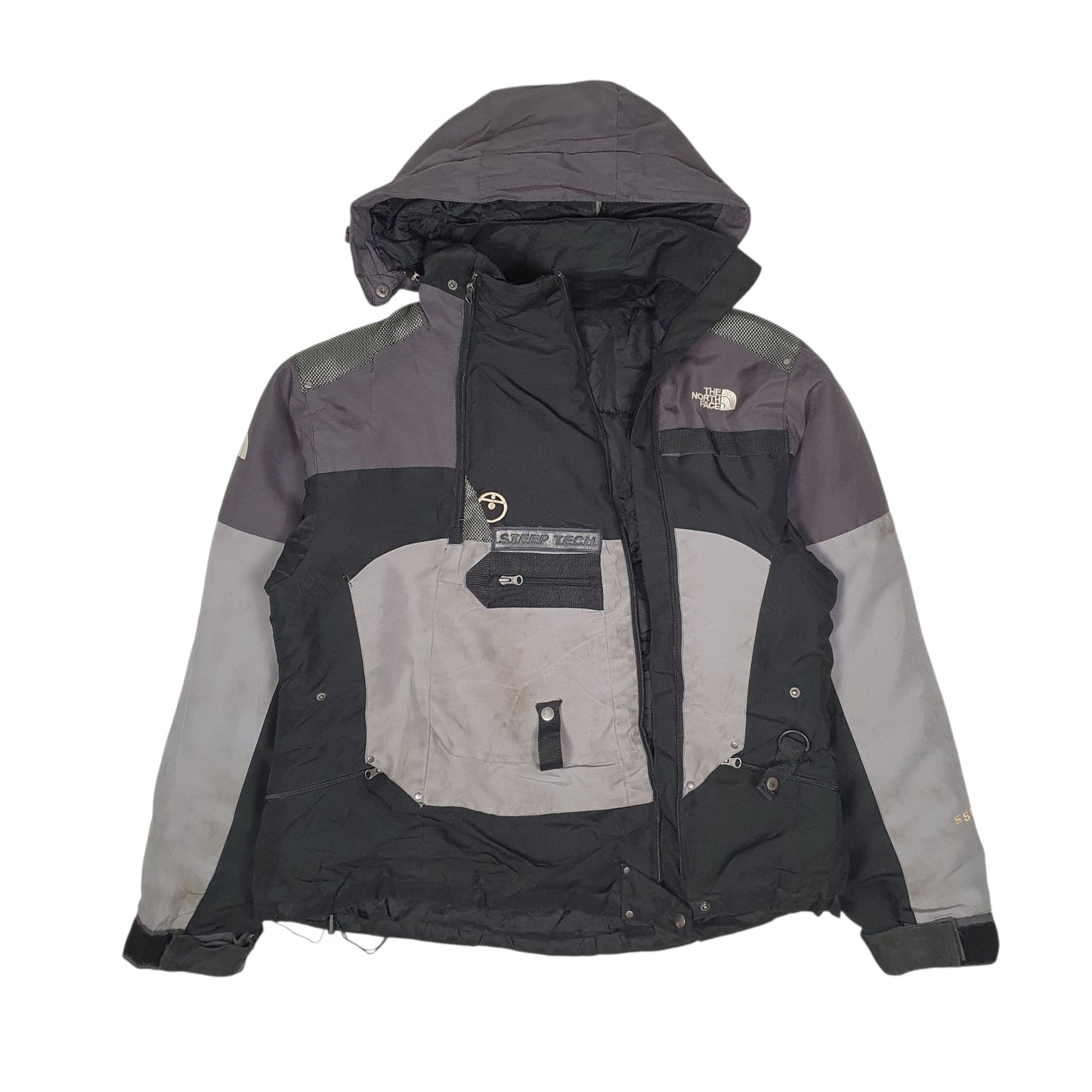 Mens Grey The North Face Steeptech  Coat