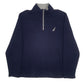 Mens Navy Nautica  Quarter Zip Jumper