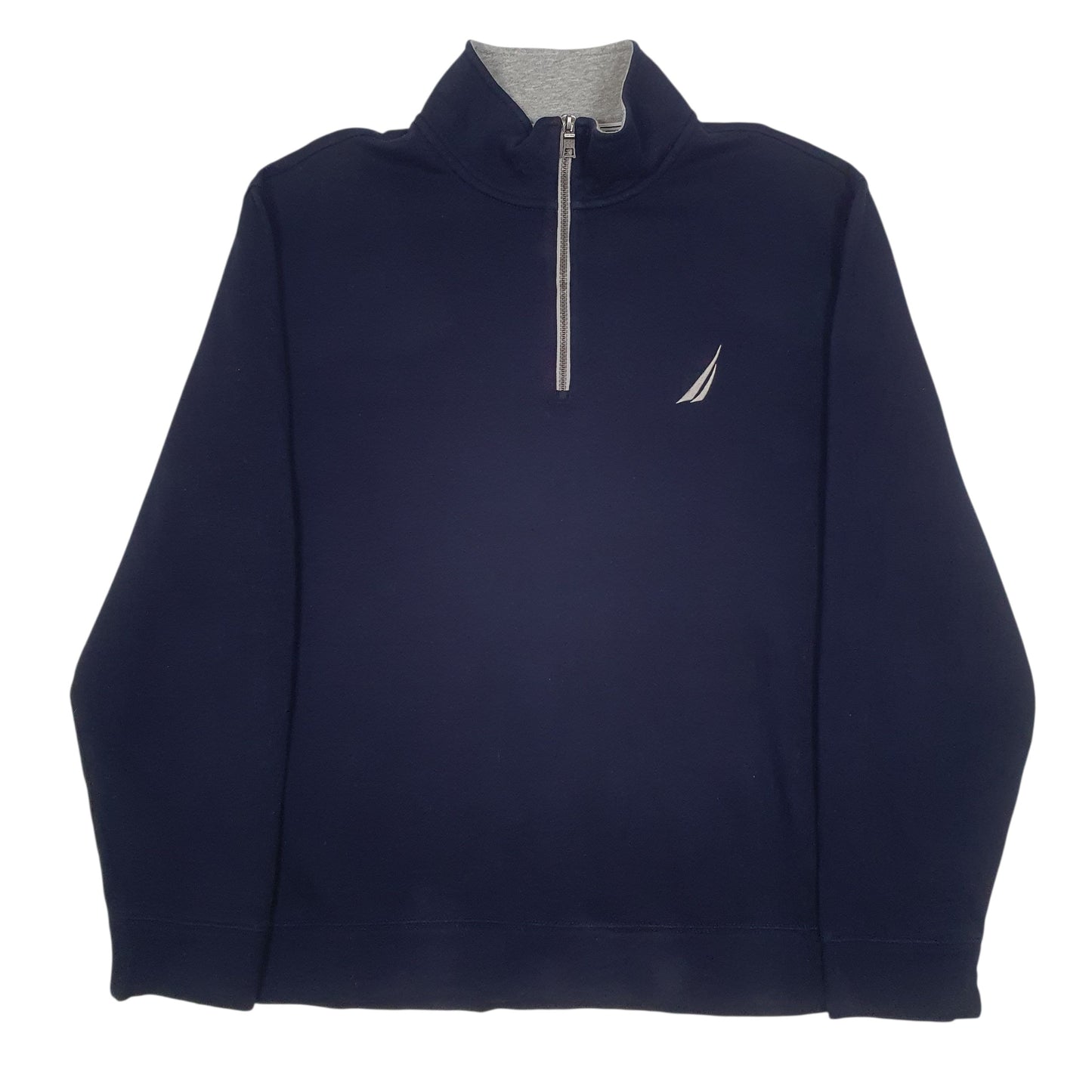 Mens Navy Nautica  Quarter Zip Jumper