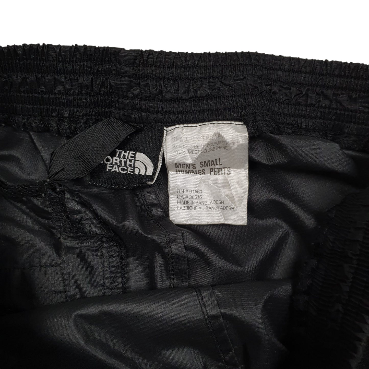 Mens Black The North Face Waterproof Full Zip Trousers