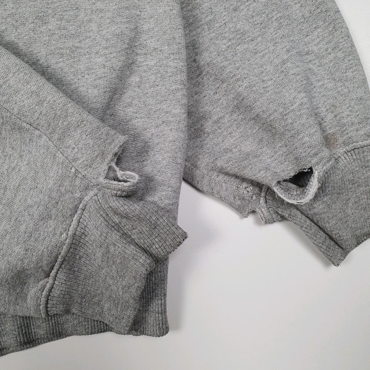 Mens Grey Champion Hoodie Full Zip Jumper