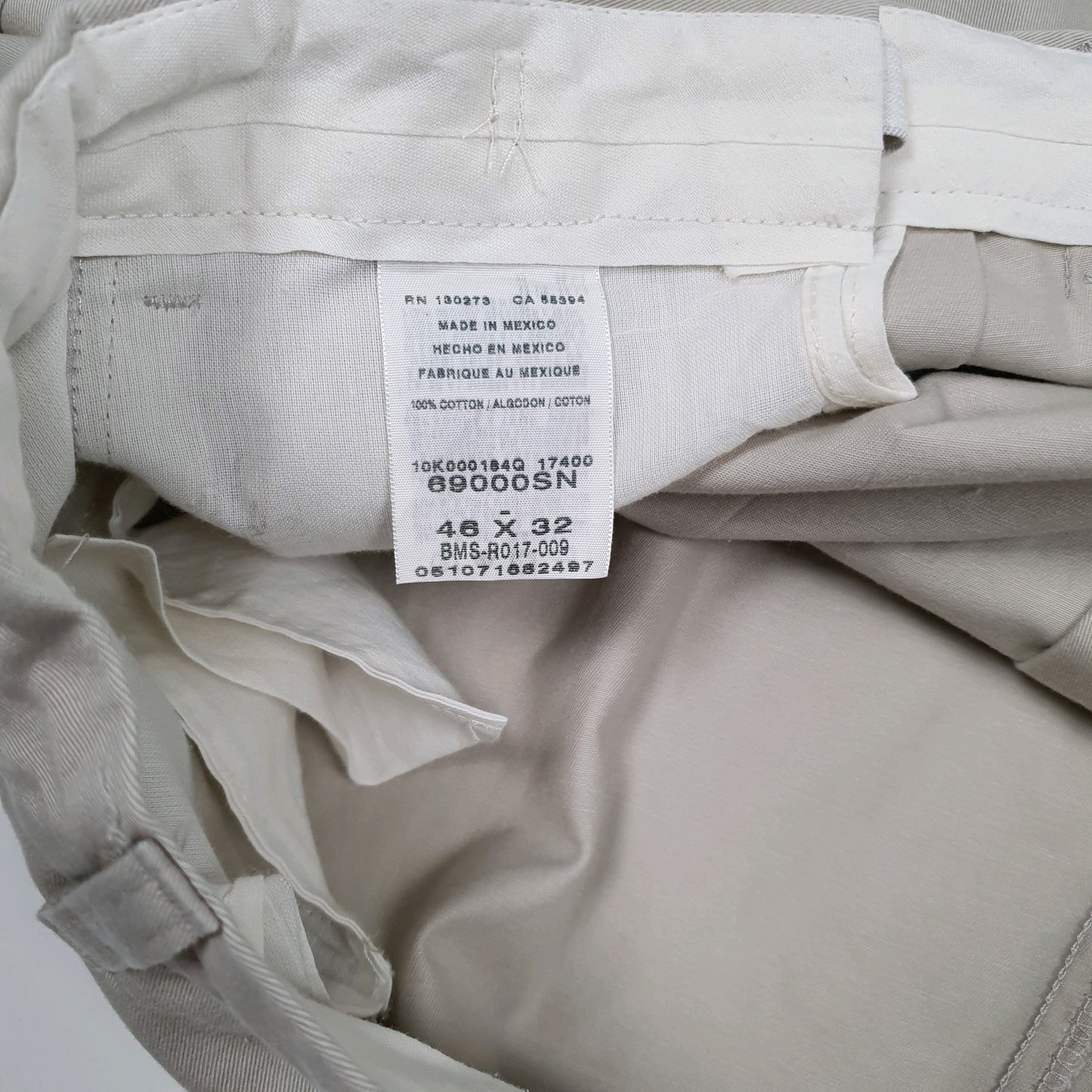 Mens Beige Wrangler Double Pleated  Jeans