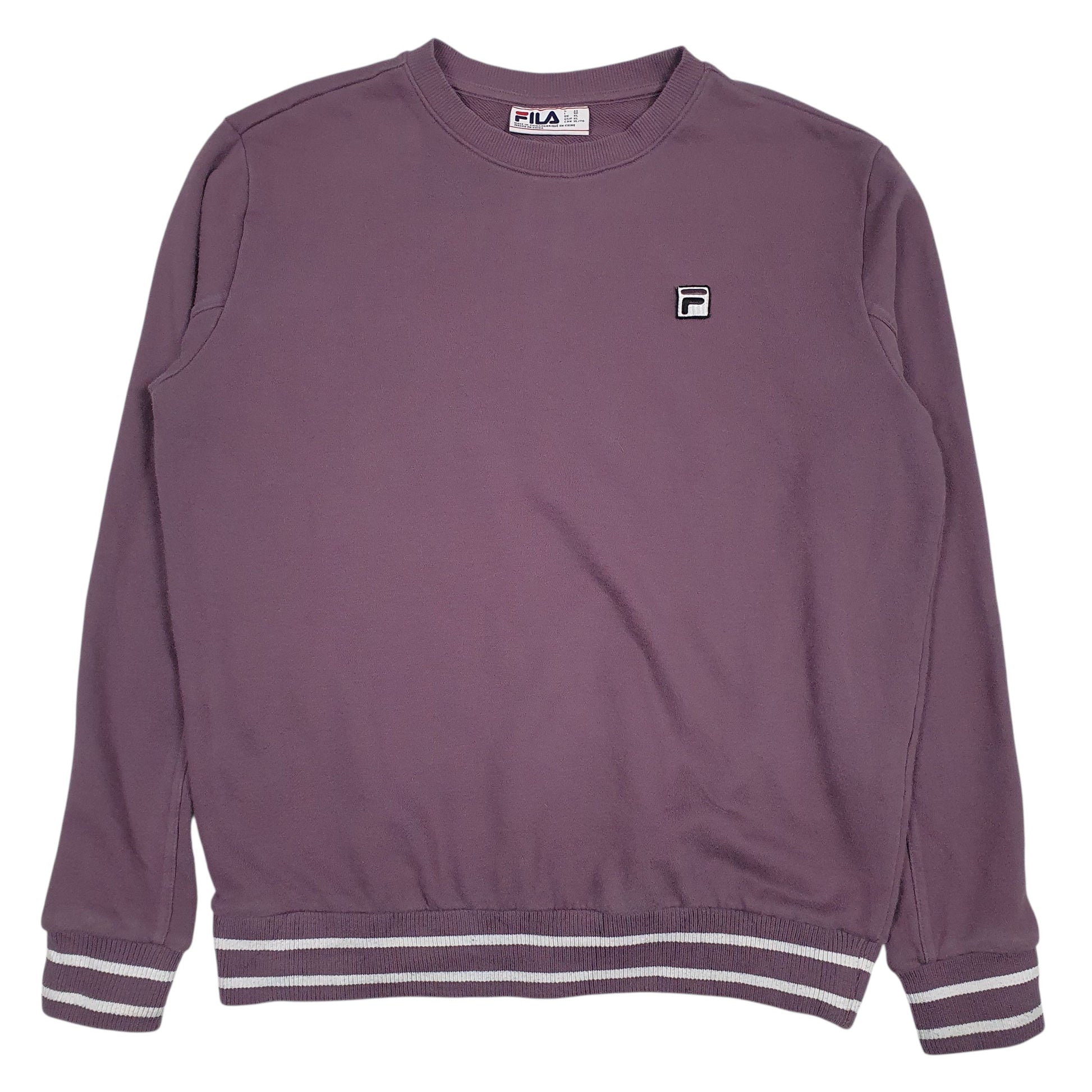 Womens Purple Fila  Crewneck Jumper