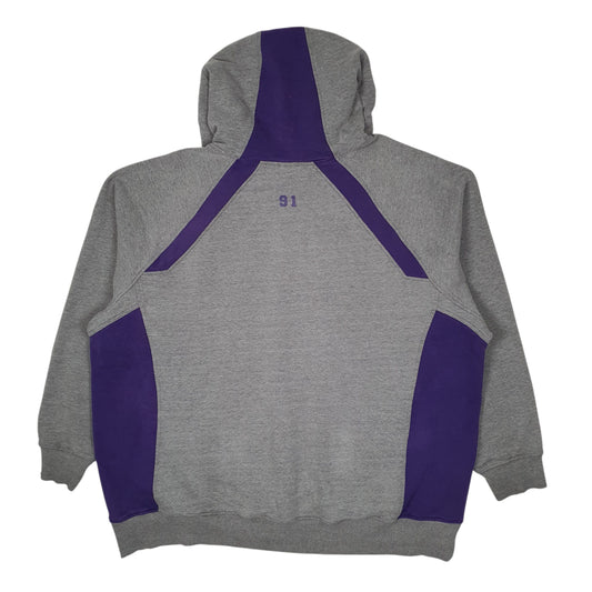 Mens Grey Nike Vintage 90s Washington Team Hoodie Jumper