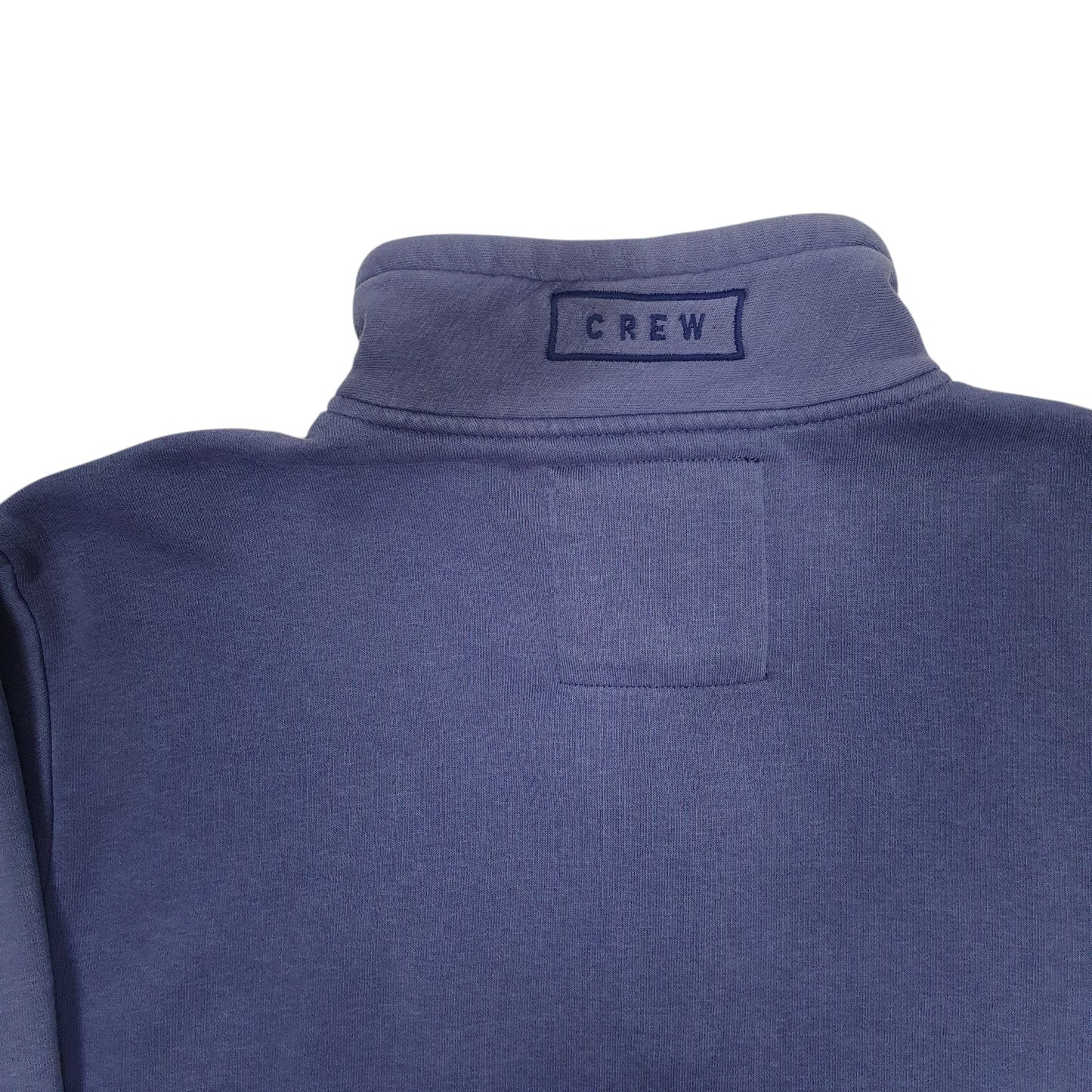 Mens Blue Crew Clothing Co  Quarter Zip Jumper