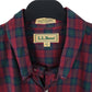 Mens Burgundy L.L.Bean Vintage 90s  Shirt