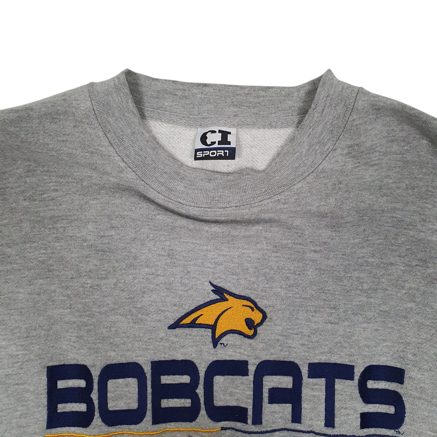 Mens Grey CI Sport Bobcats Bozeman Crewneck Jumper