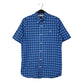Mens Blue Fred Perry  Short Sleeve Shirt