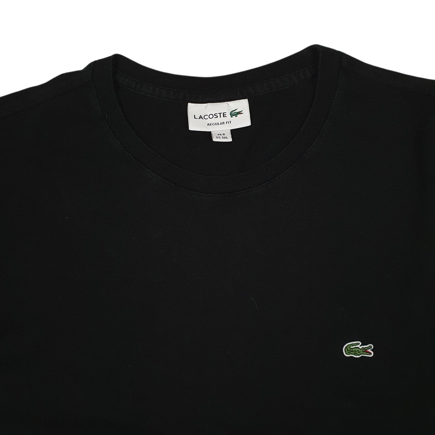 Mens Black Lacoste   T Shirt