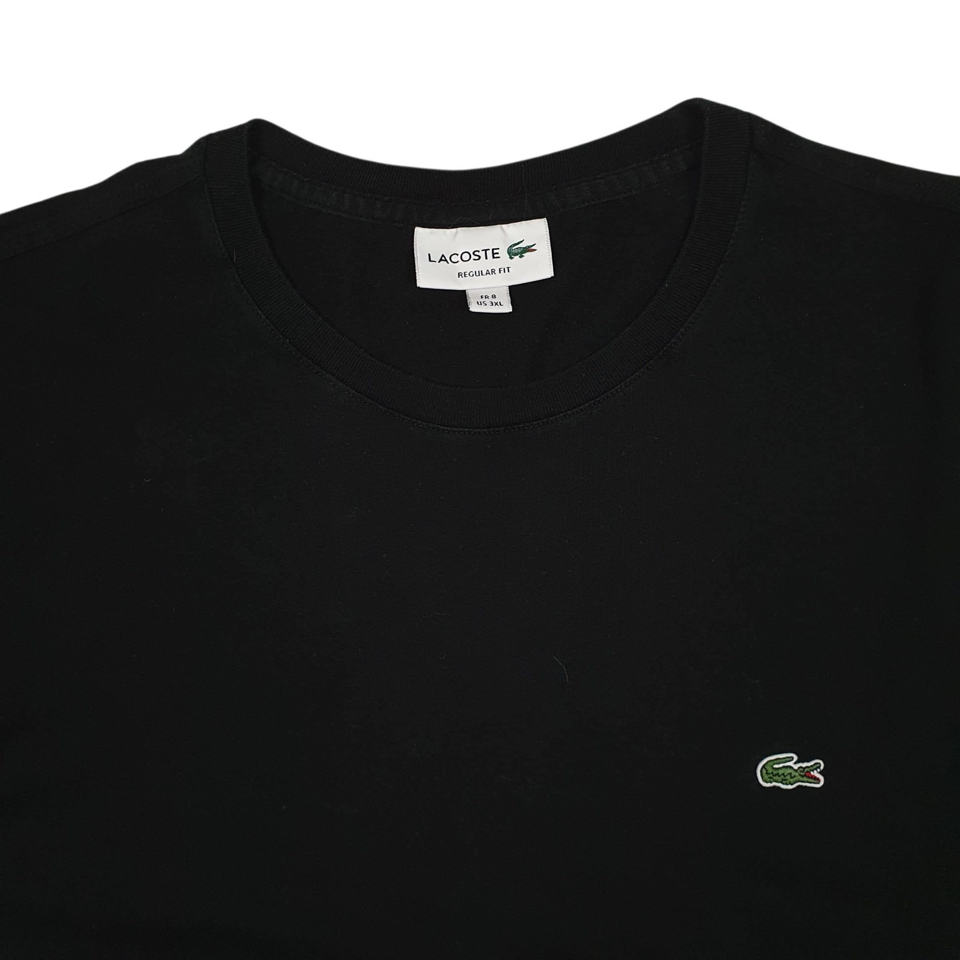 Mens Black Lacoste   T Shirt