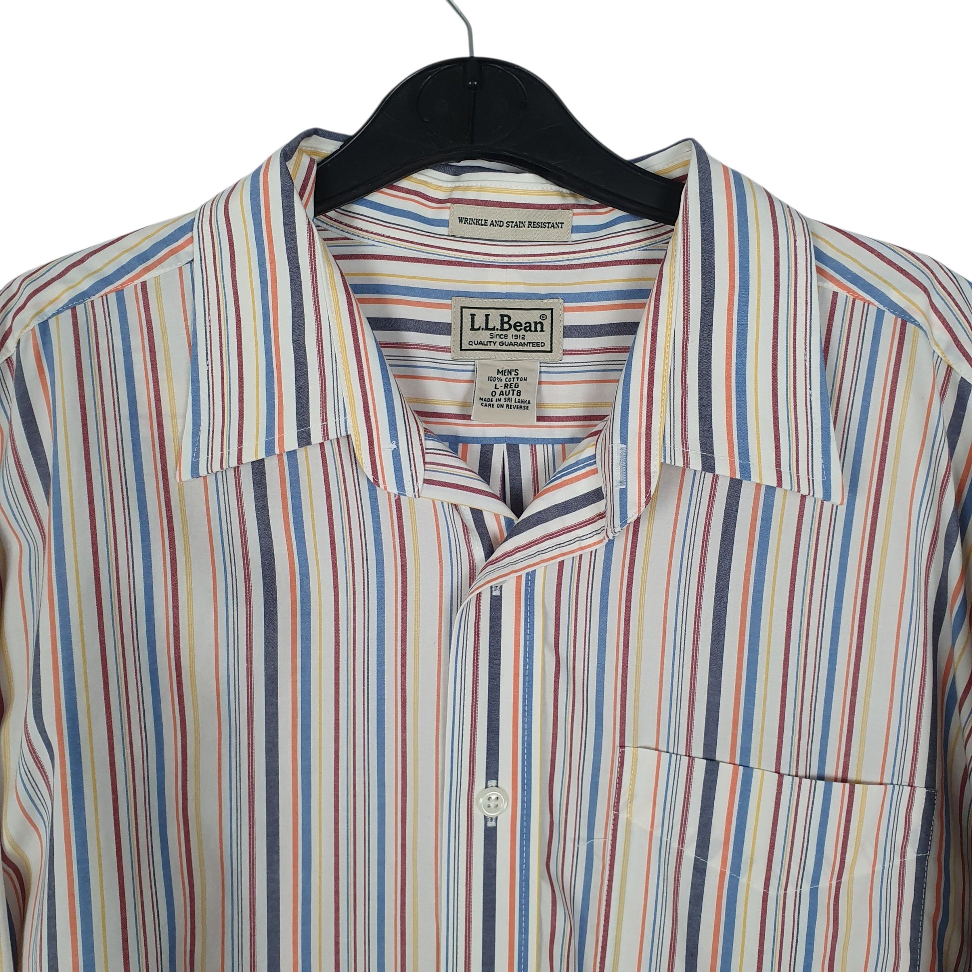 Mens White L.L.Bean   Shirt