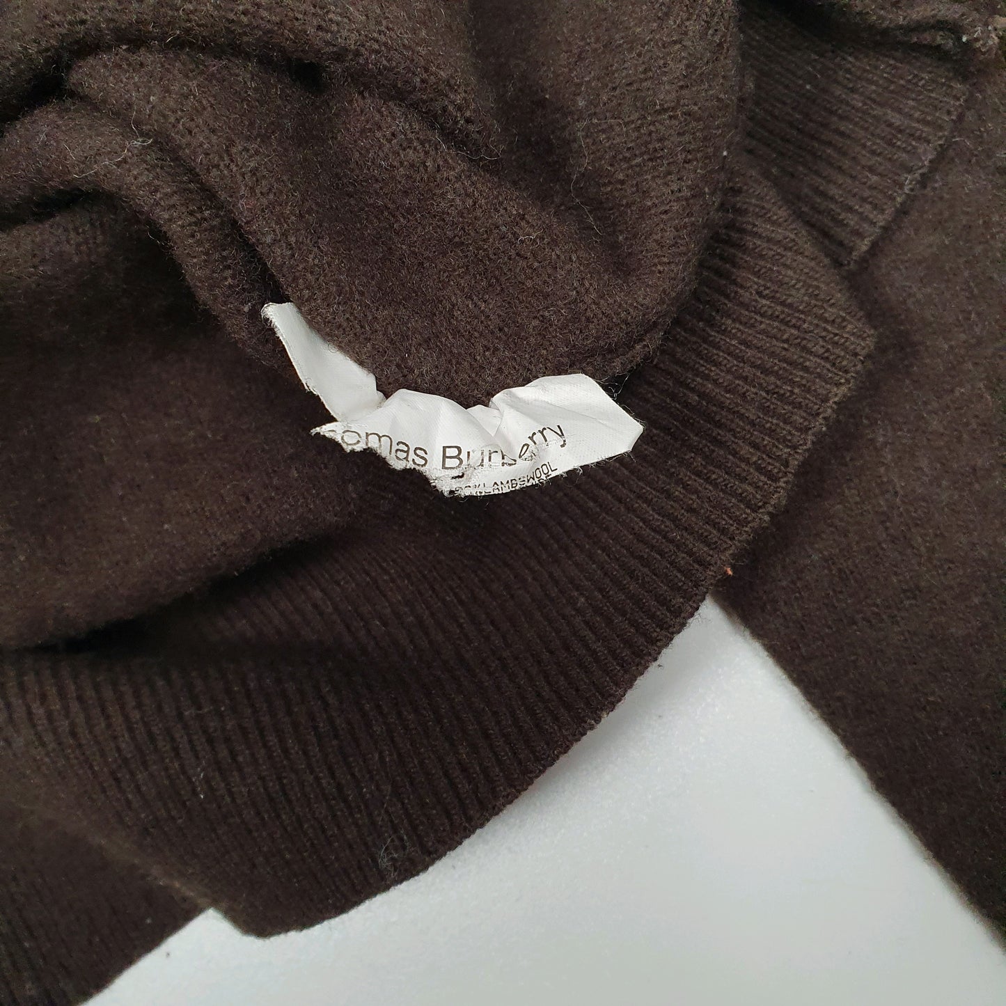 Mens Brown Burberry  Crewneck Jumper