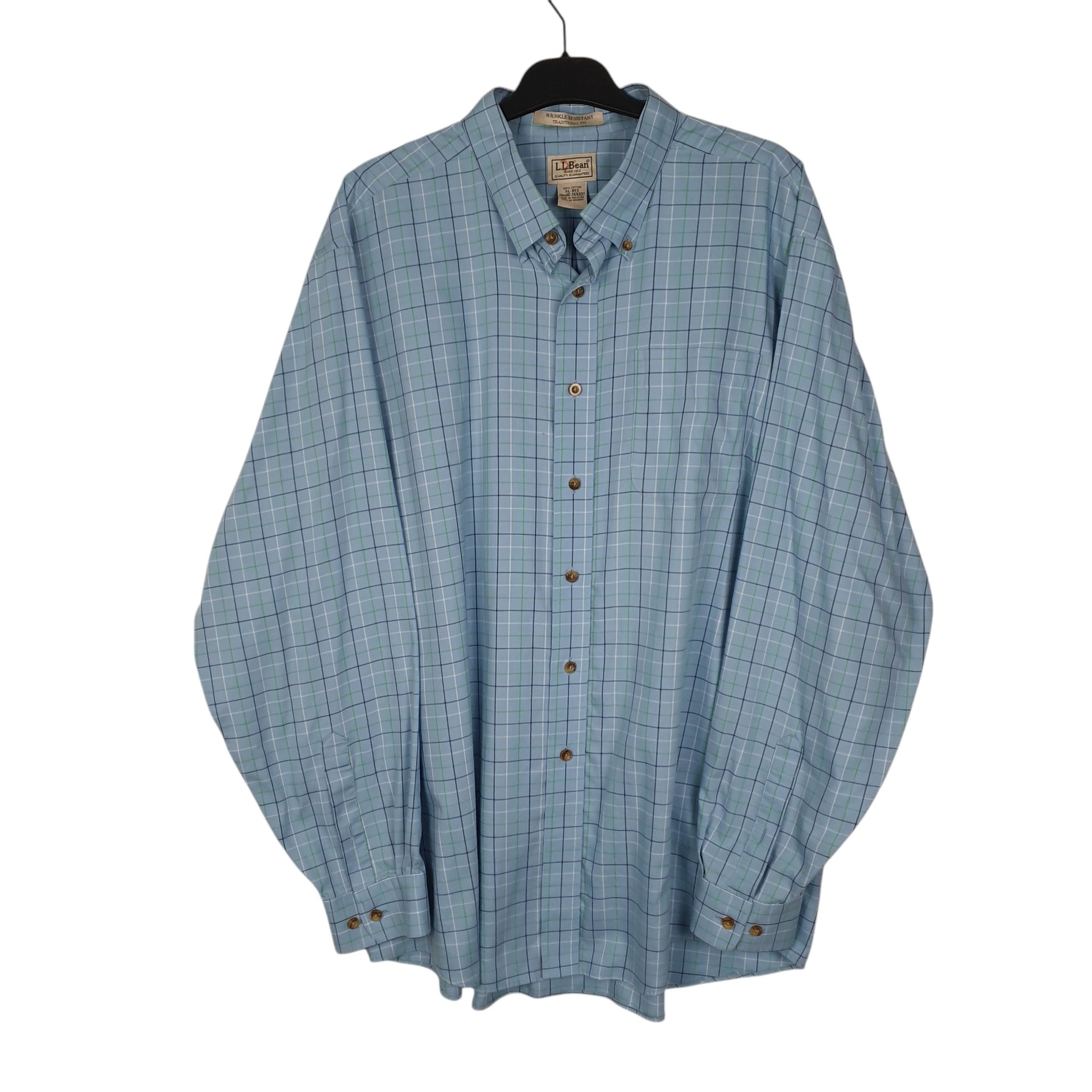 Mens Blue L.L.Bean  Long Sleeve Shirt