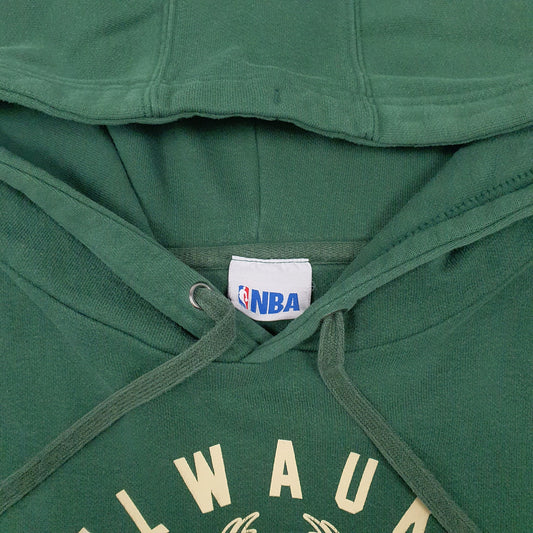 Mens Green NBA Milwaukee Bucks Hoodie Jumper