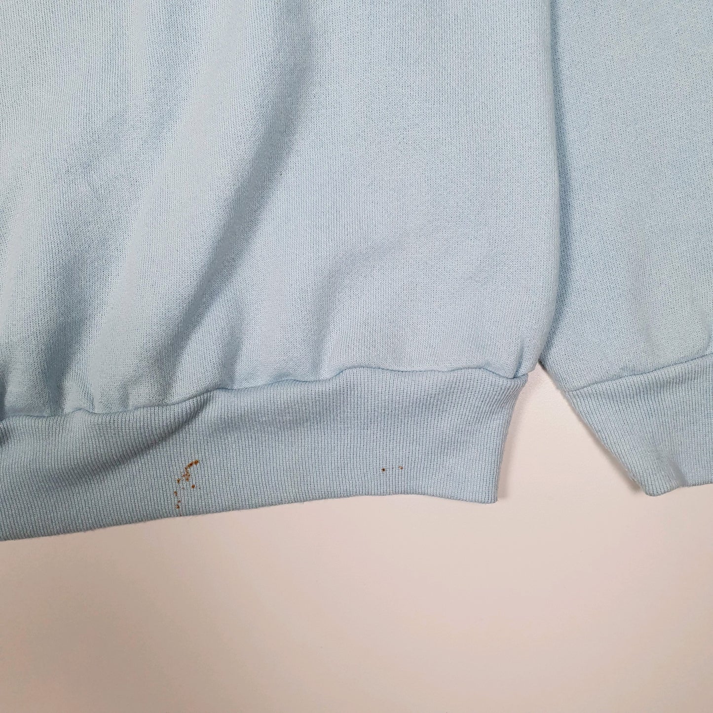 Mens Blue Tultex Vintage 90s Crewneck Jumper