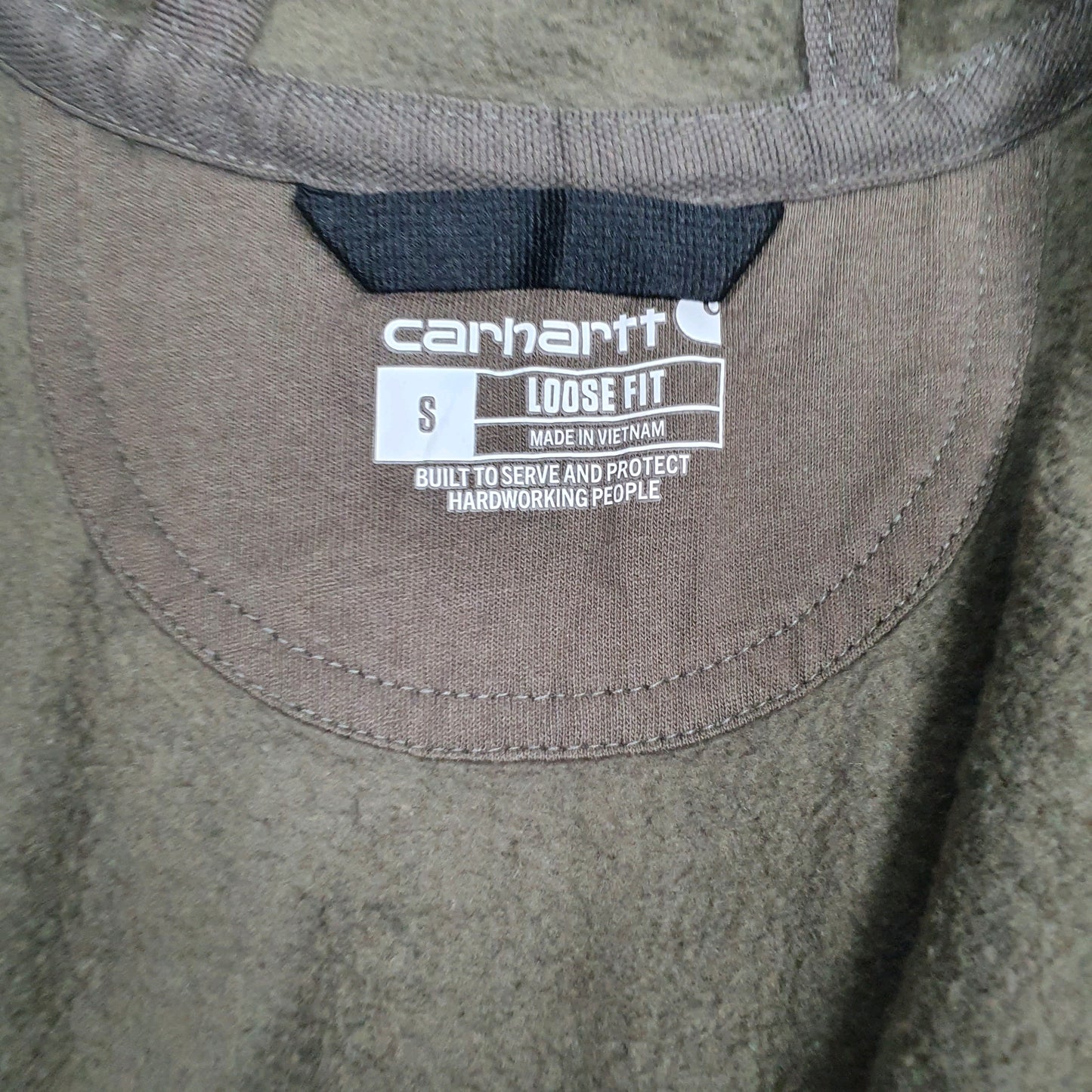 Mens Green Carhartt  Full Zip Jumper