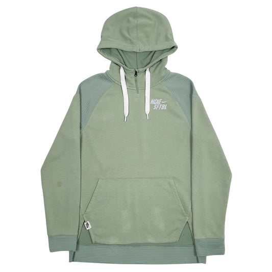 Mens Green Nike Dri-Fit Hoodie Jumper