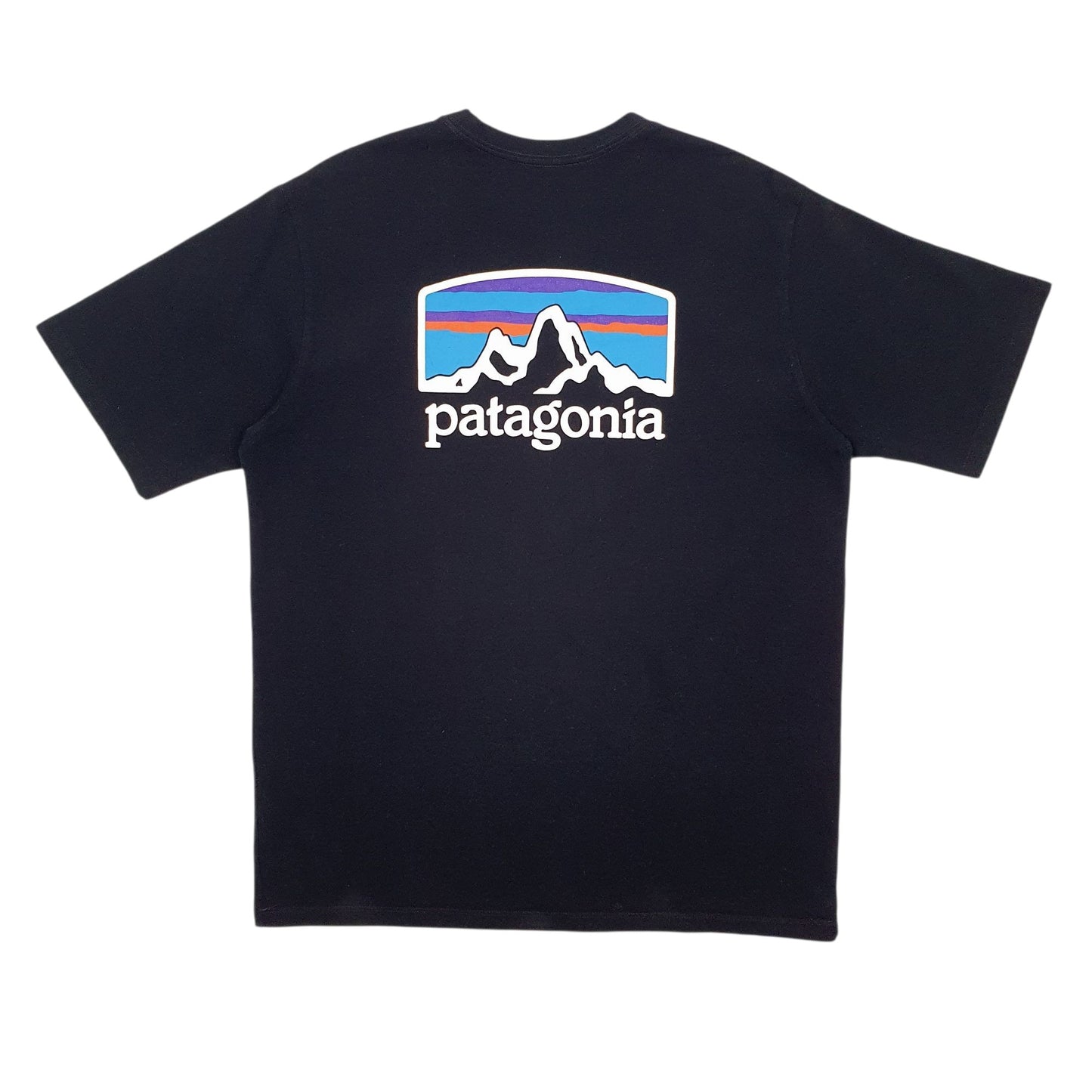 Mens Black Patagonia   T Shirt