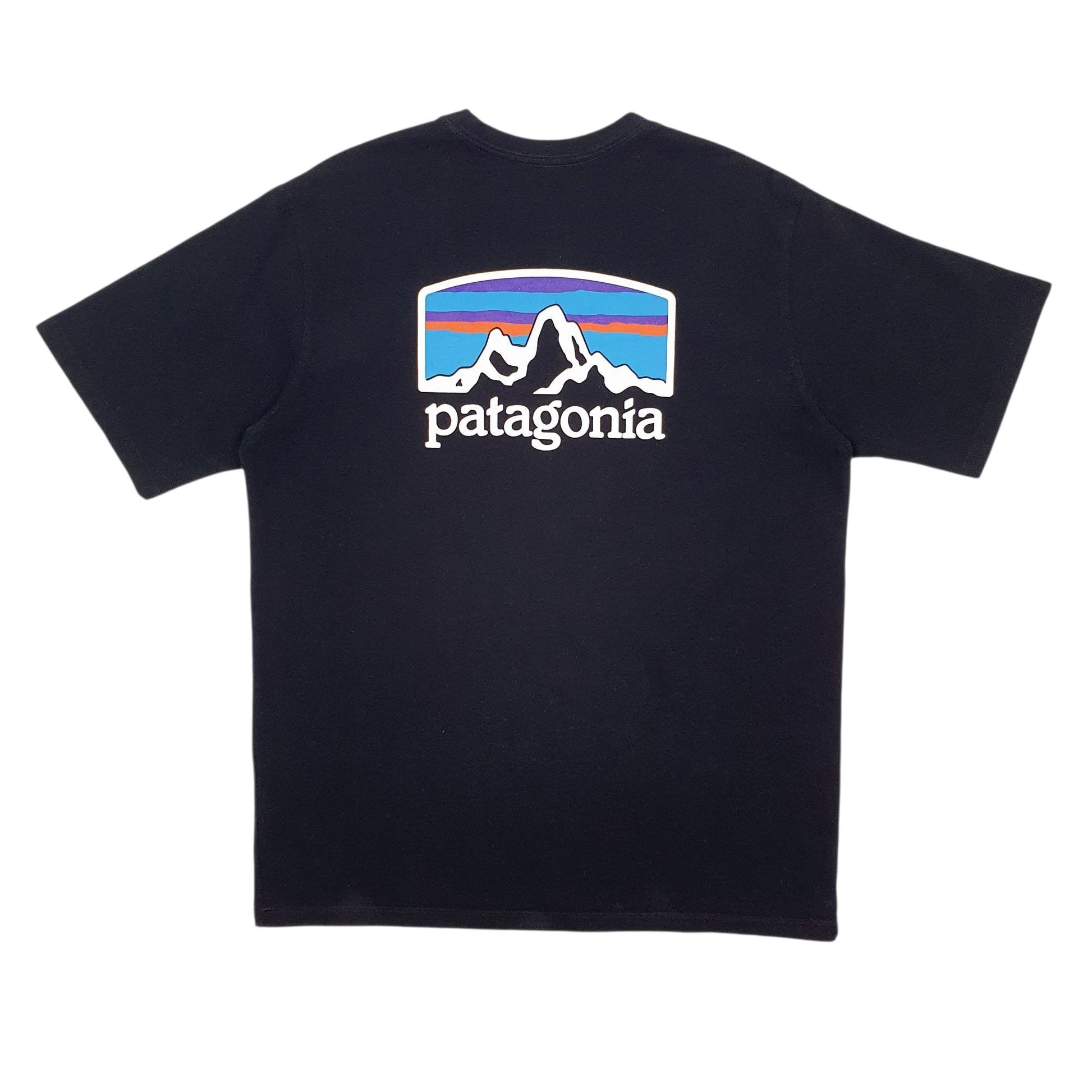 Mens Black Patagonia   T Shirt