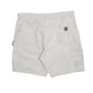 Mens White Carhartt Vintage Made In USA Full Zip Shorts