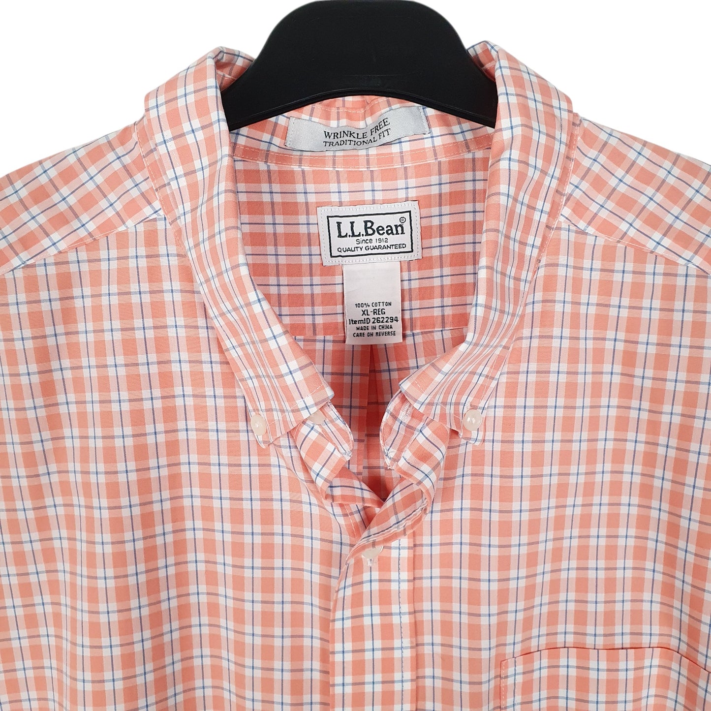 Mens Pink L.L.Bean Traditional  Shirt