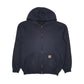 Mens Navy Carhartt Hoodie Full Zip Jumper