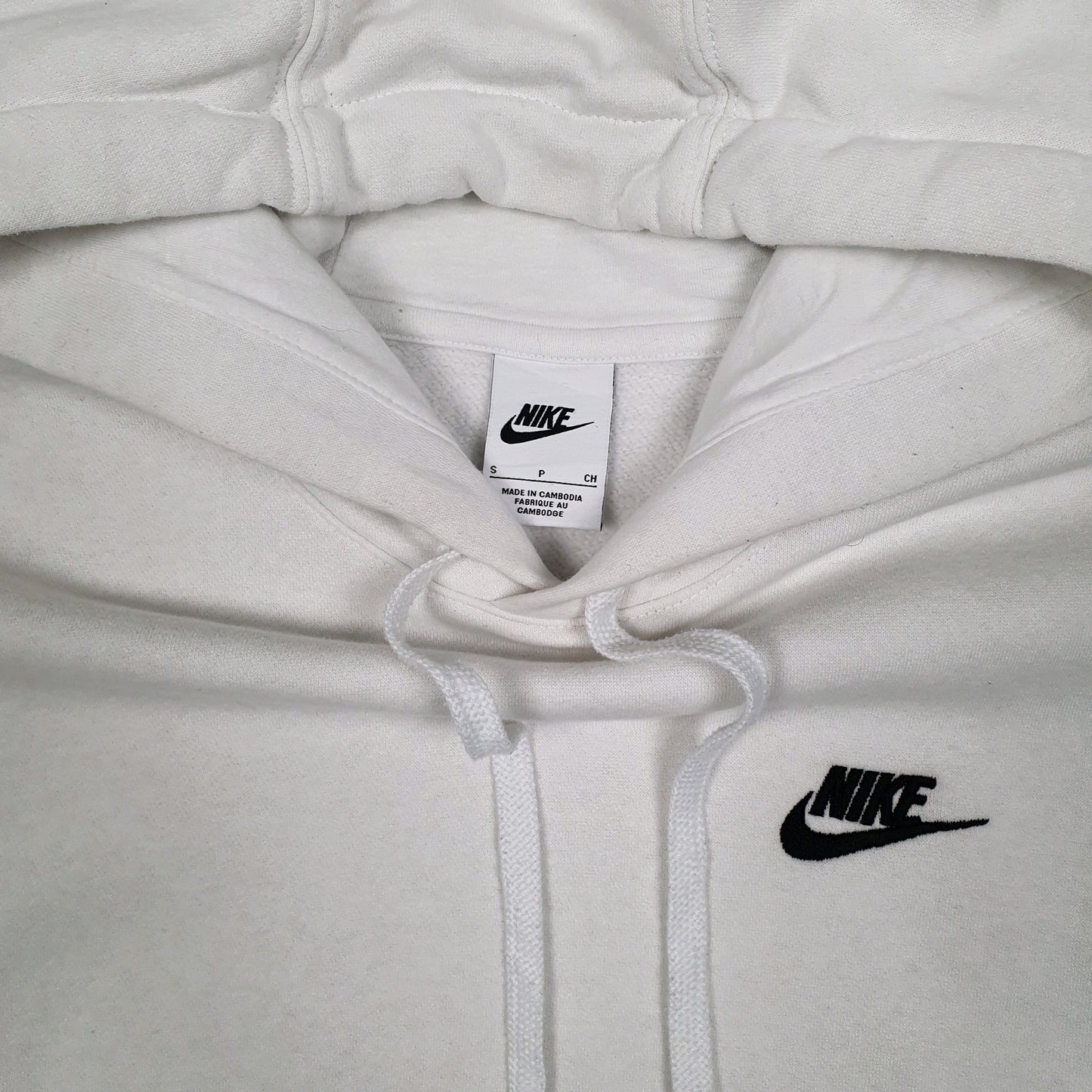Mens White Nike  Hoodie Jumper