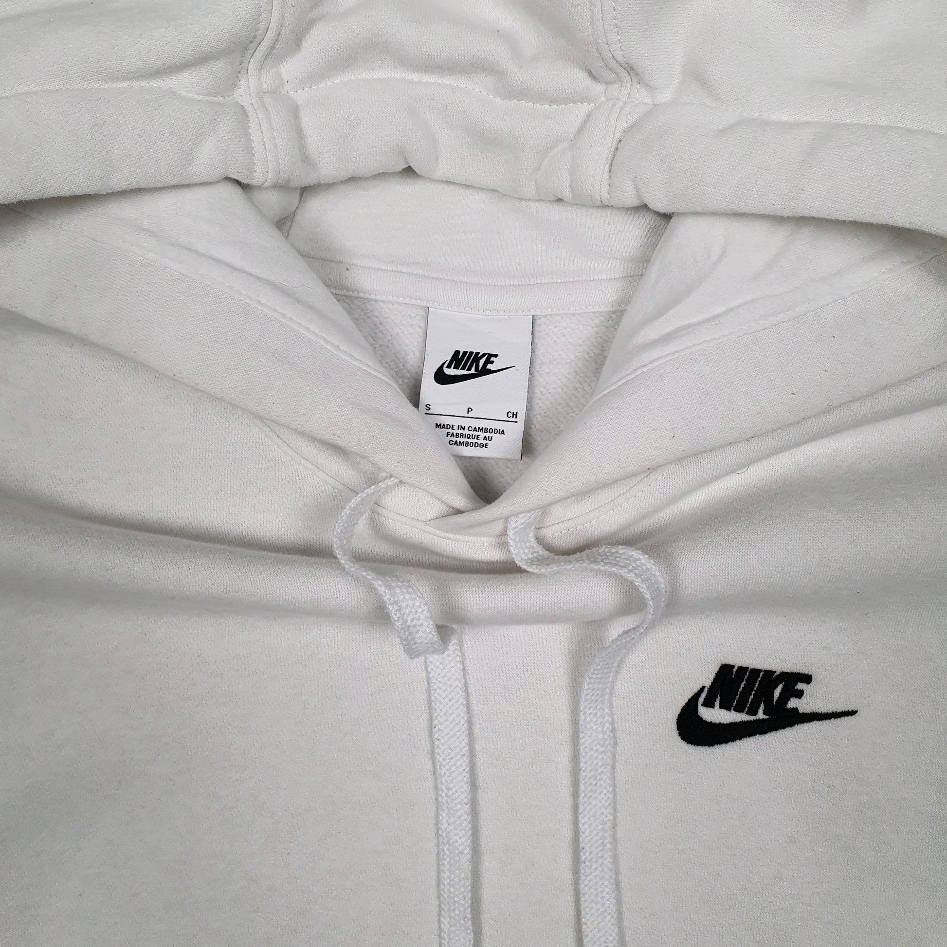Mens White Nike  Hoodie Jumper