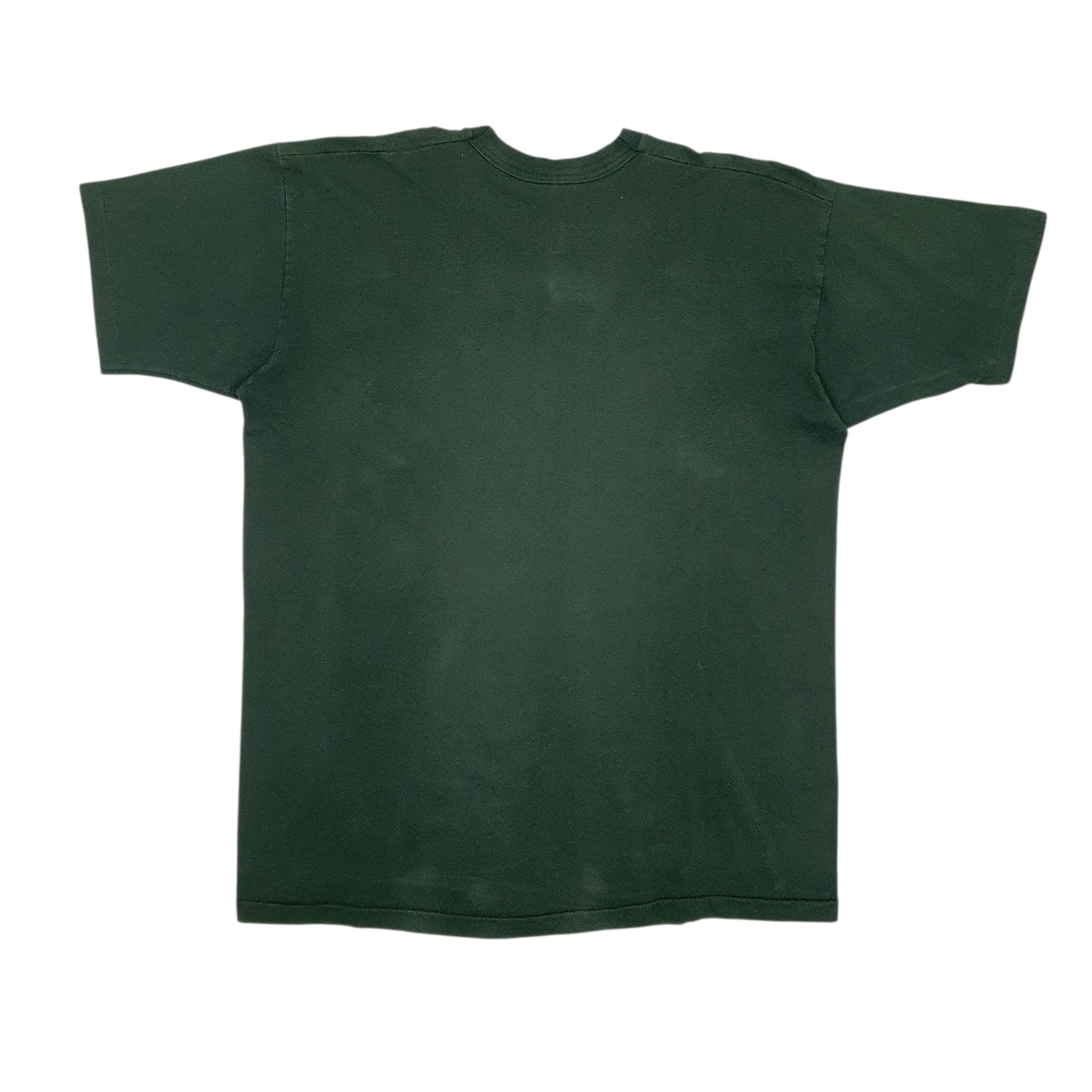 Mens Green Fruit Of The Loom Single Stitch Vintage 90s  T Shirt