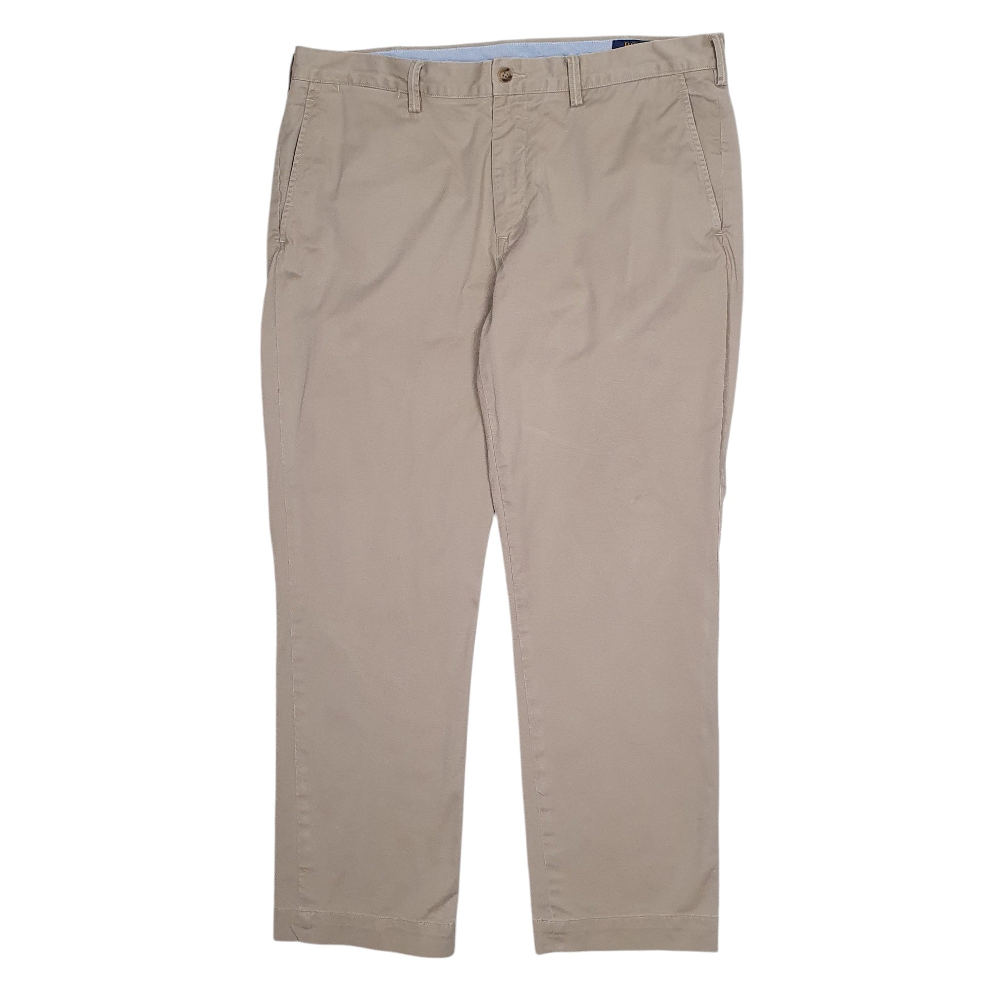 Mens Beige Polo Ralph Lauren Stretch Straight Chino Trousers