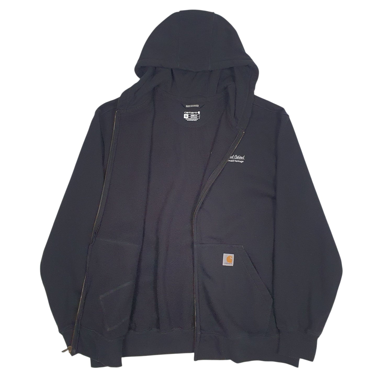Mens Black Carhartt  Full Zip Jumper
