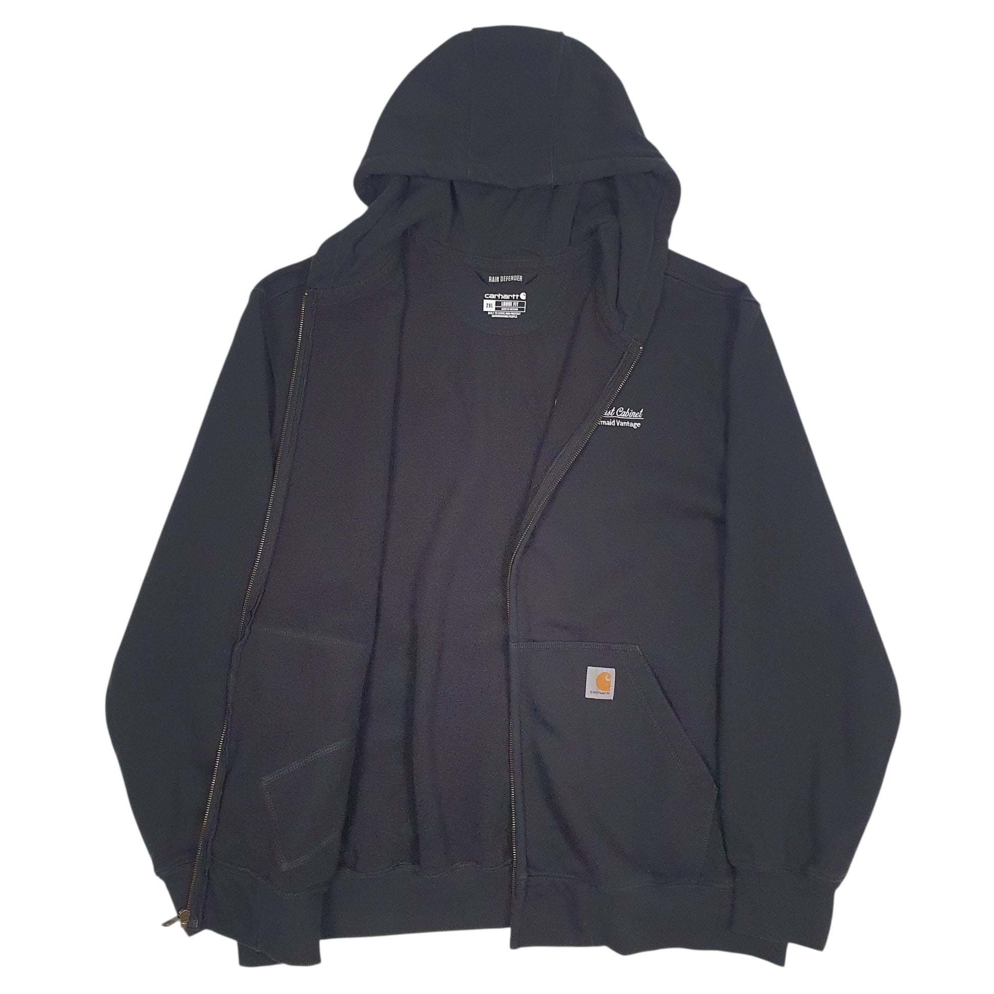 Mens Black Carhartt  Full Zip Jumper