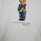Mens White Polo Ralph Lauren Polo Bear Crewneck Jumper