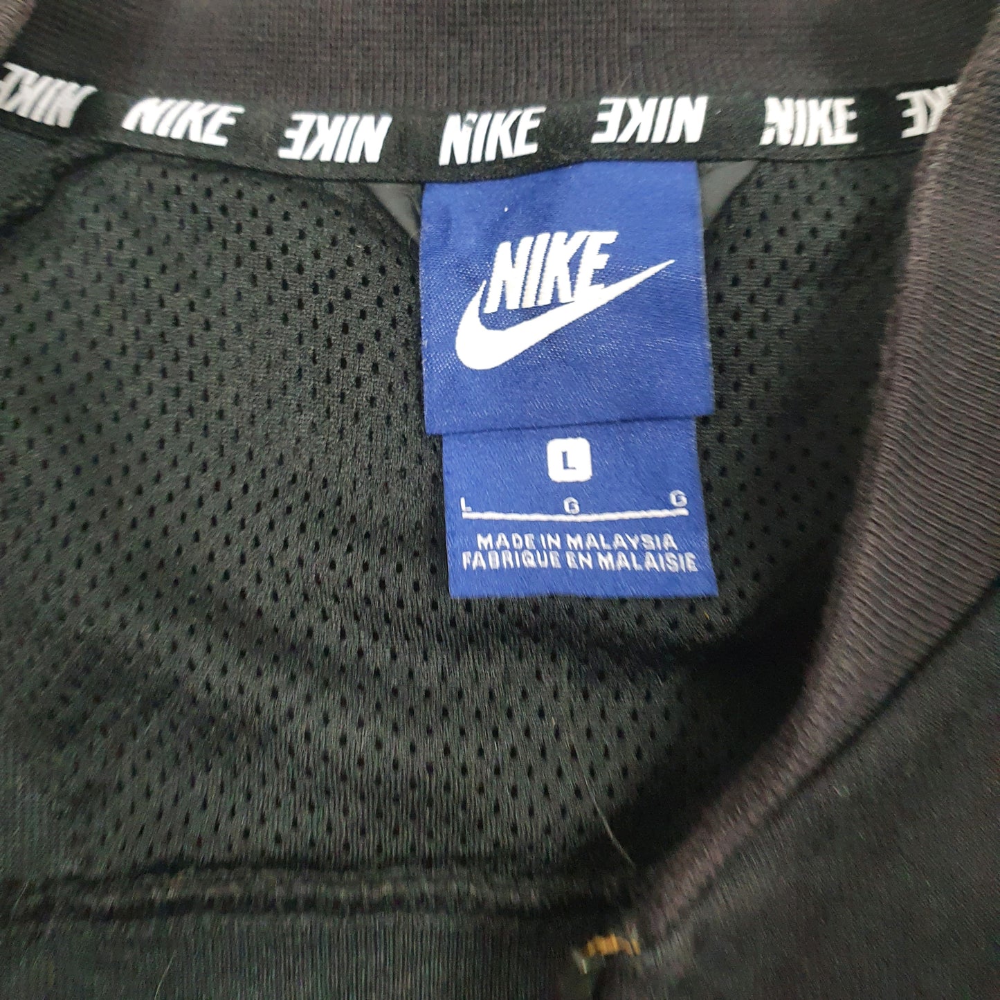 Mens Black Nike  Full Zip Jumper