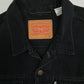 Mens Black Levis Type 3 Trucker Hoodie Coat