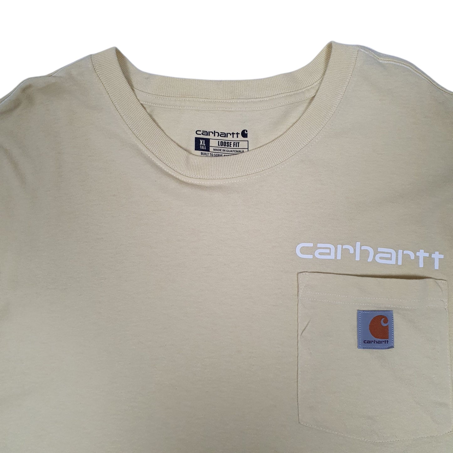Mens Yellow Carhartt   T Shirt