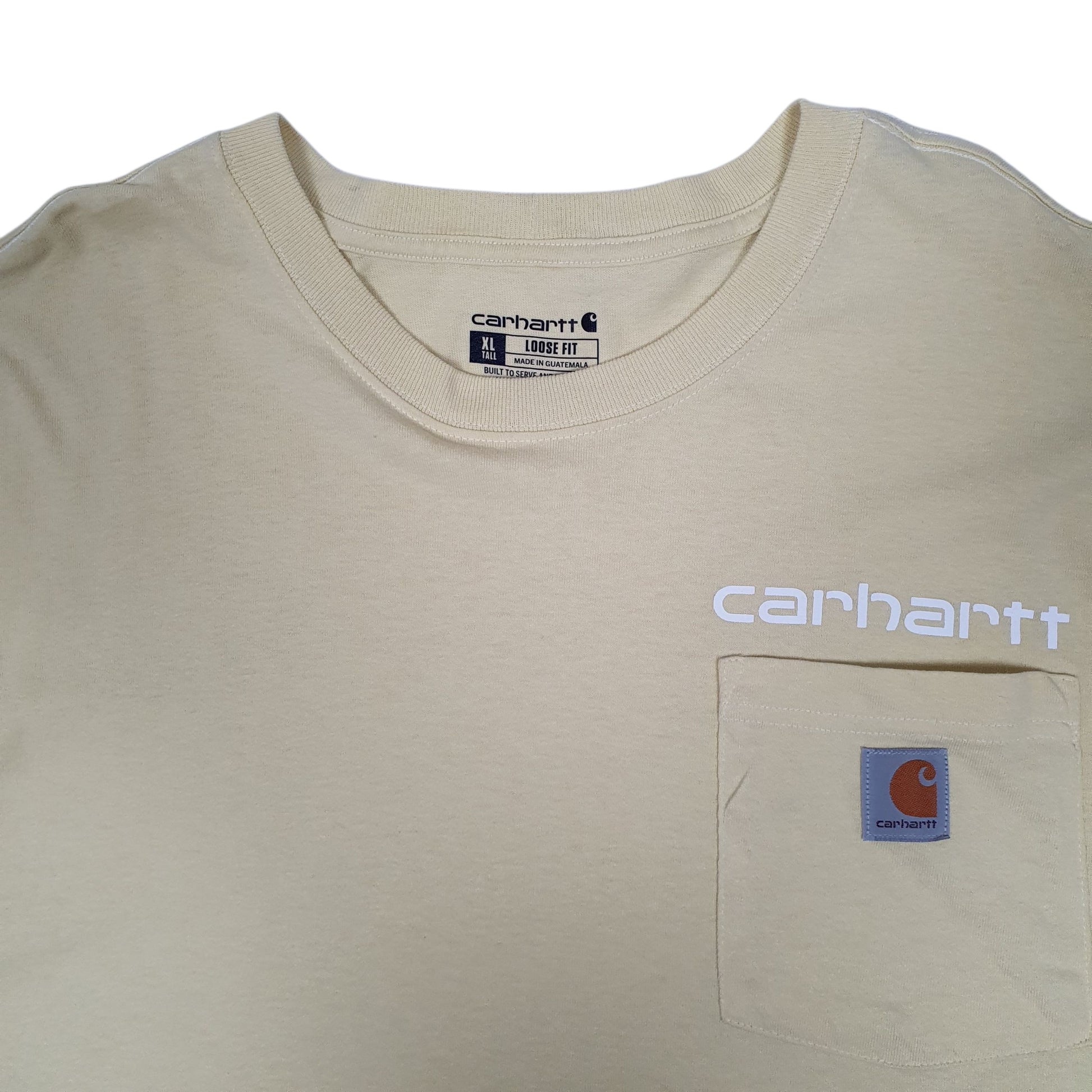 Mens Yellow Carhartt   T Shirt