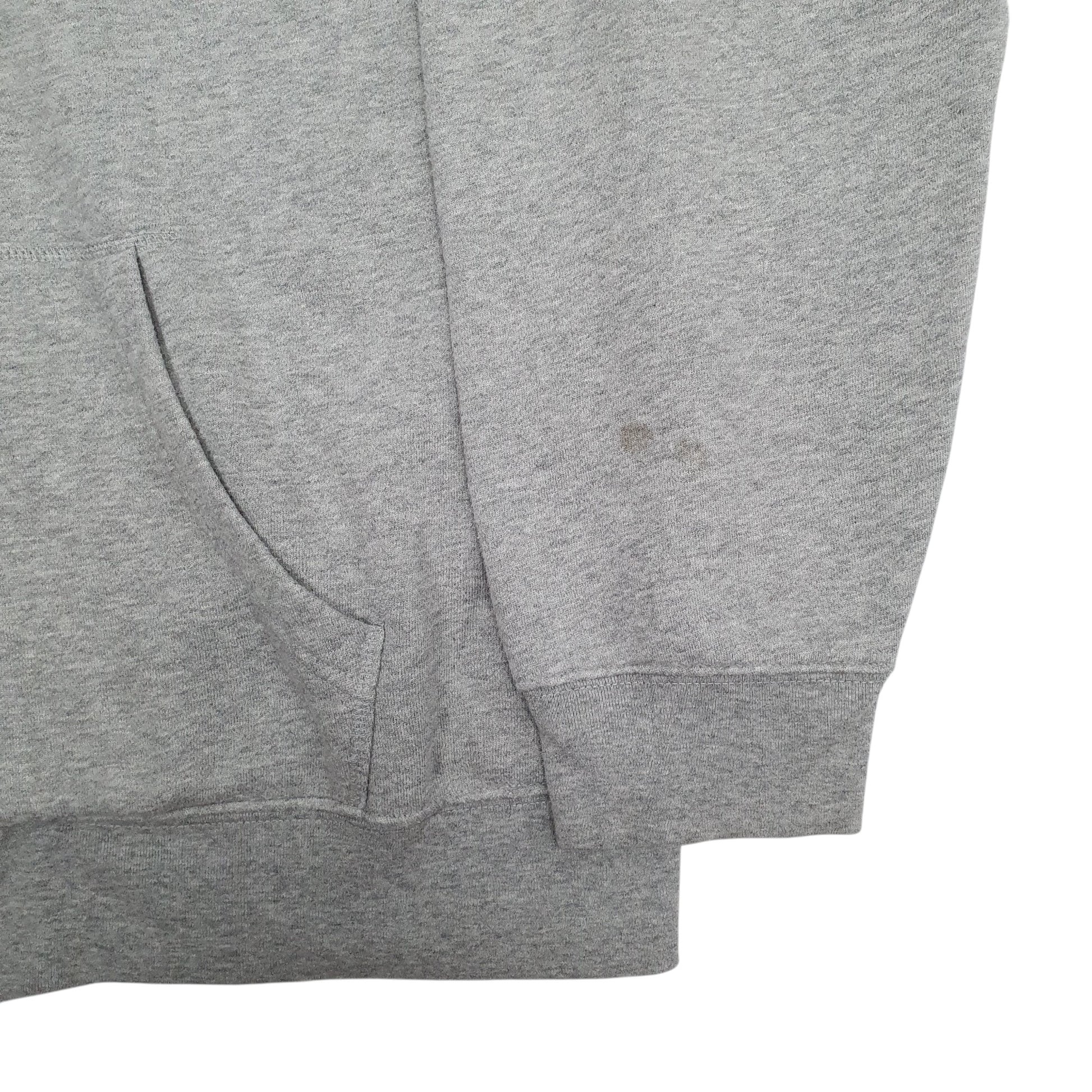 Mens Grey Tommy Hilfiger Hoodie Spellout Full Zip Jumper