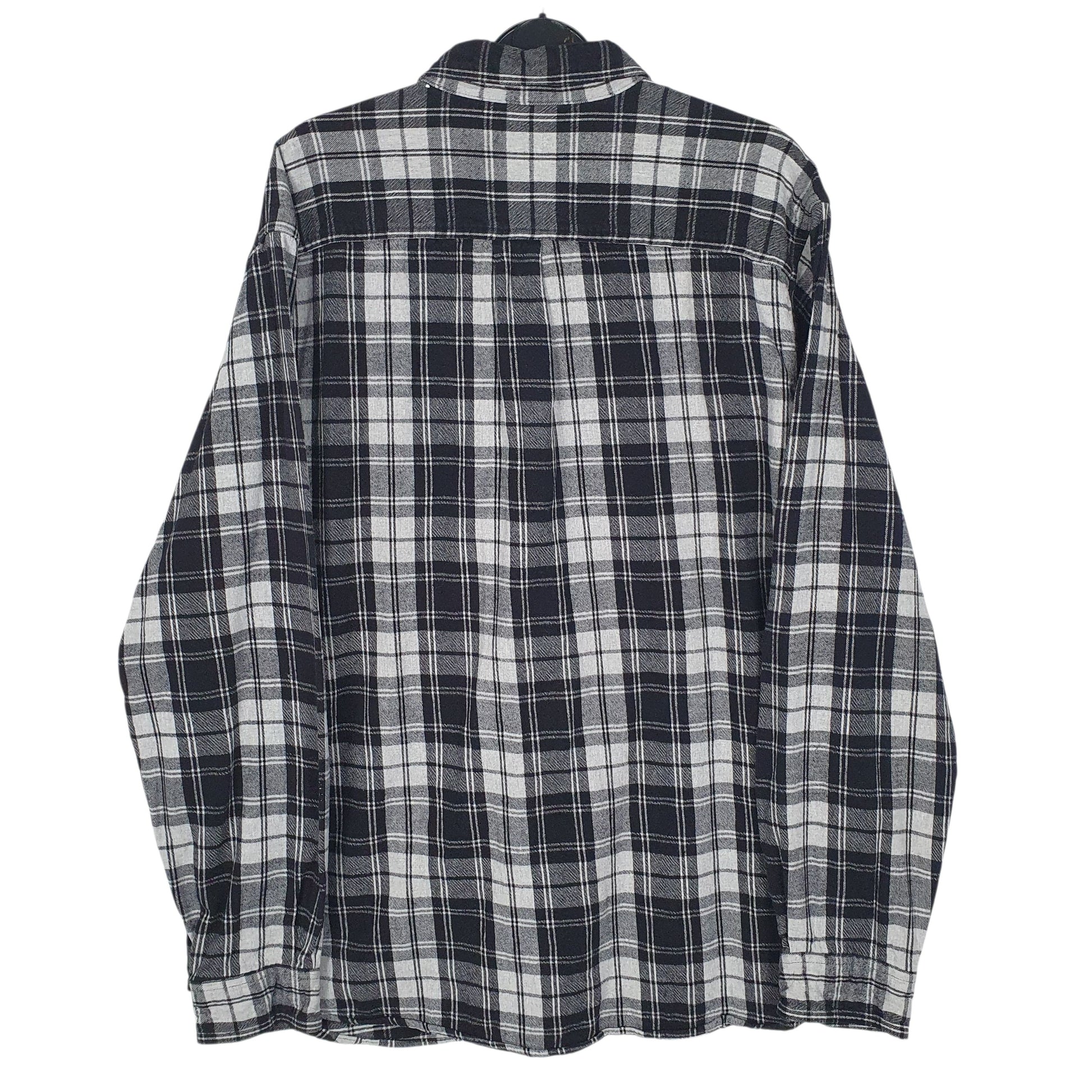 Mens Grey L.L.Bean Flannel  Shirt