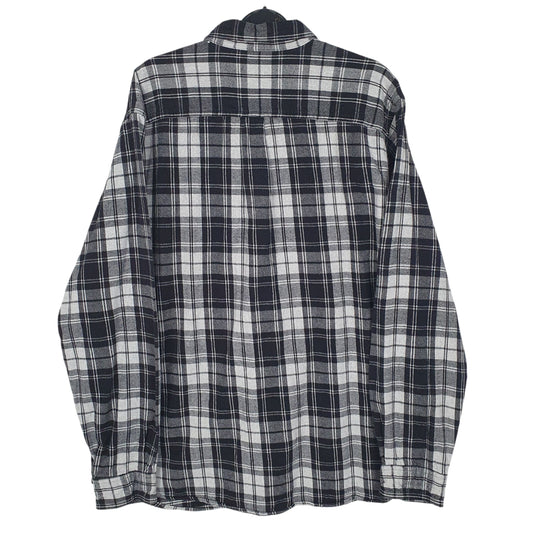 Mens Grey L.L.Bean Flannel  Shirt