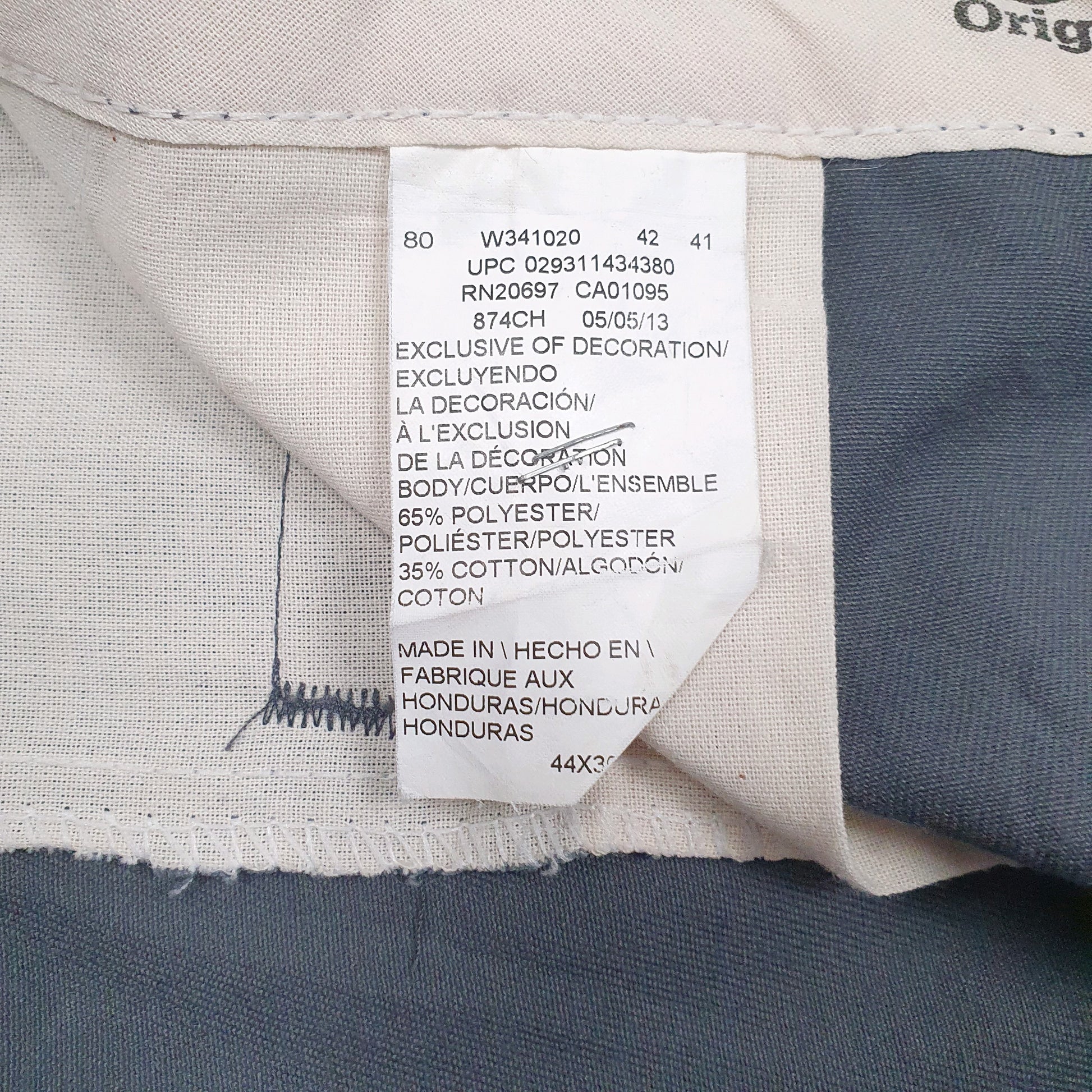 Mens Grey Dickies 874 Workwear  Trousers