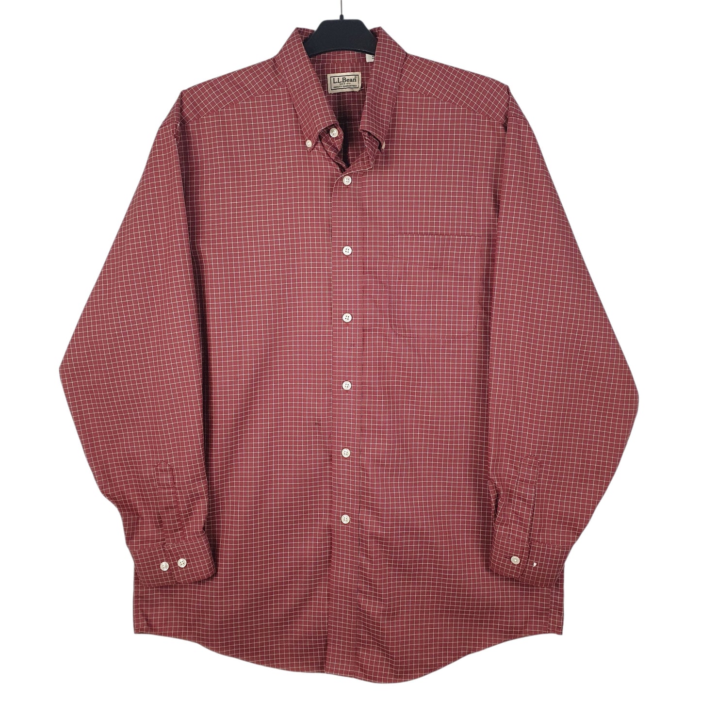 Mens Red L.L.Bean  Long Sleeve Shirt
